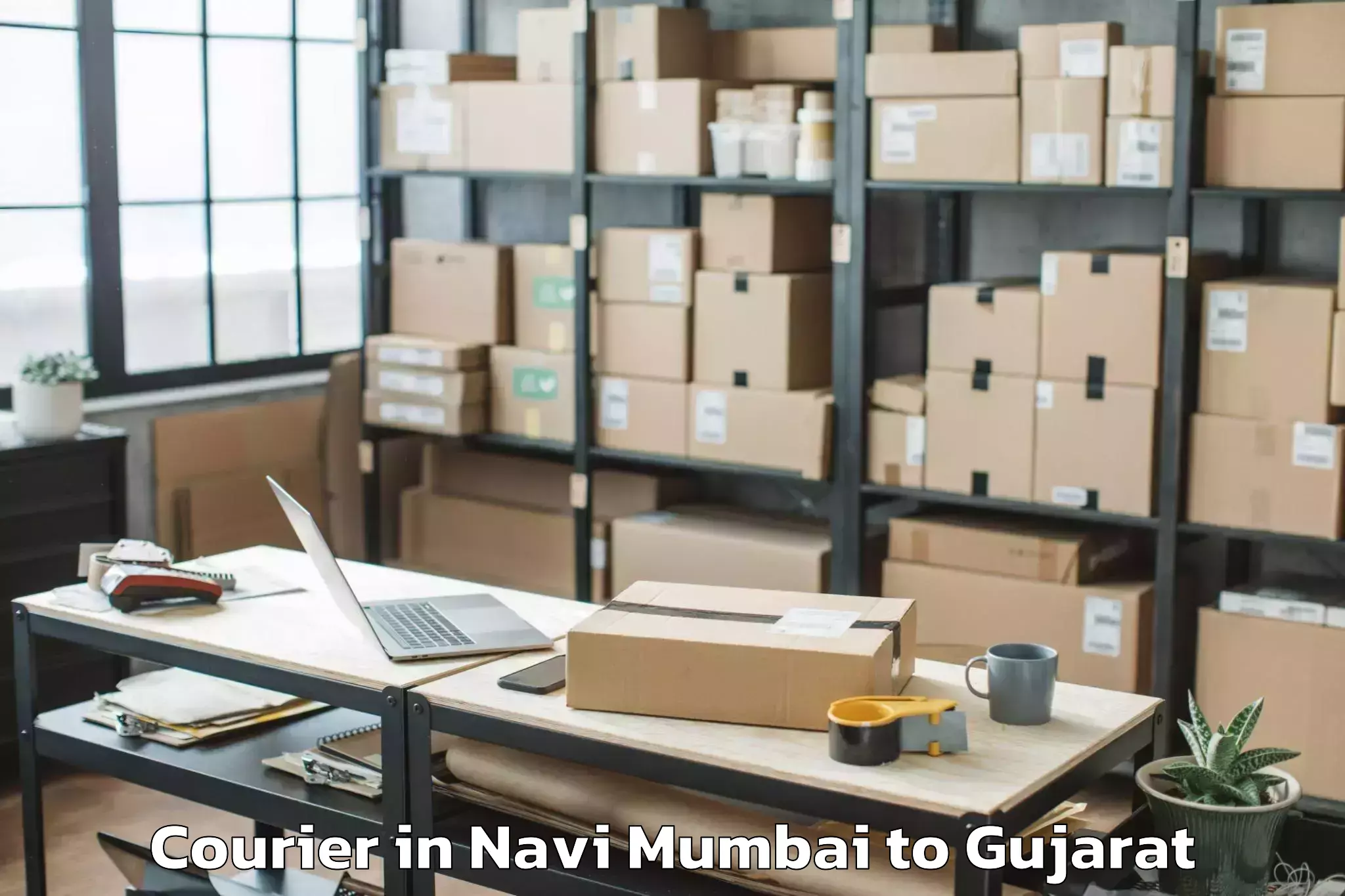 Efficient Navi Mumbai to Dholka Courier